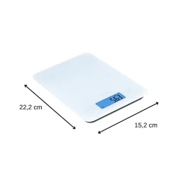 Balance de cuisine Blanche électronique écran tactile Rotel