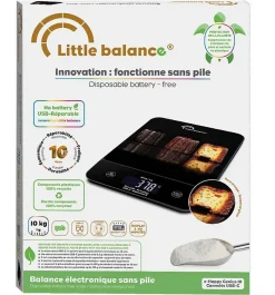 Balance de cuisine électronique 10kg - 1g noir Little Balance 8845 genius cannelés