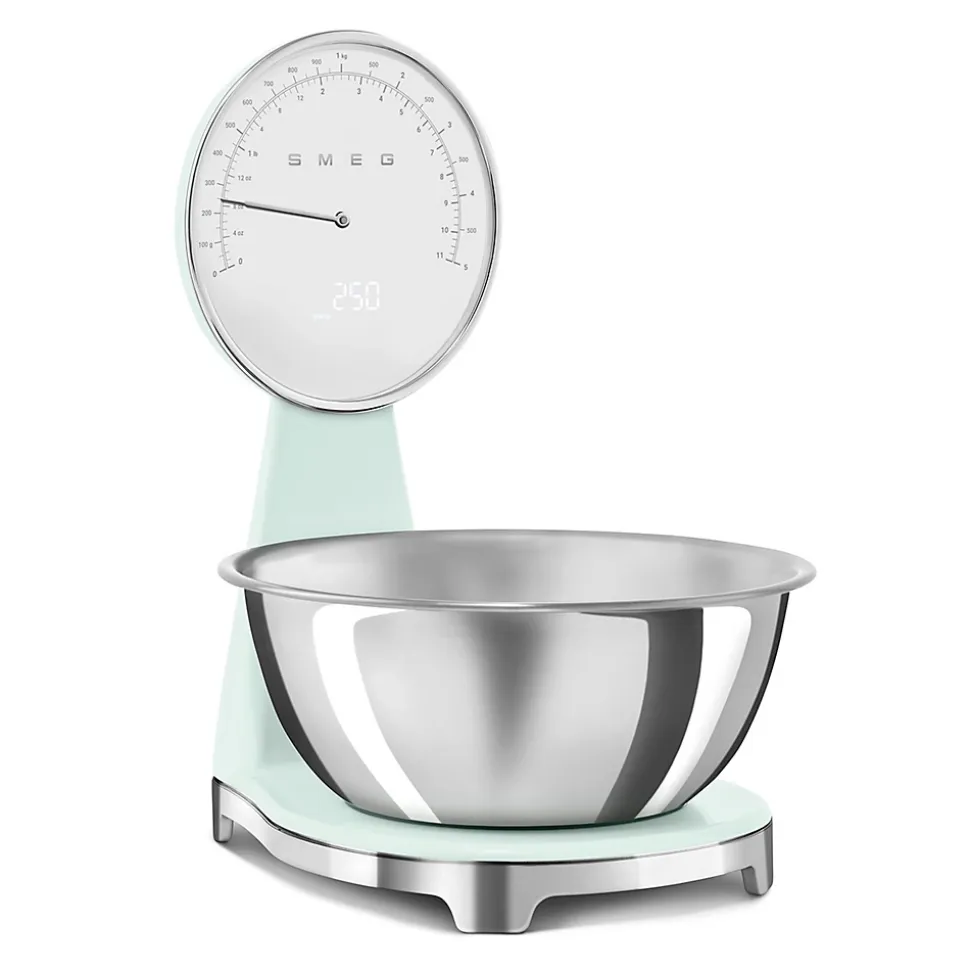 Balance de cuisine électronique 5kg-1g vert Smeg KSF01PGWW