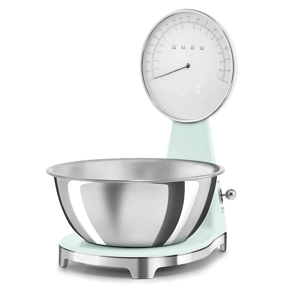 Balance de cuisine électronique 5kg-1g vert Smeg KSF01PGWW