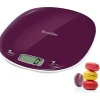 Balance de cuisine électronique - TERRAILLON - MACARON Prune - Capacité 5 Kg - Design élégant