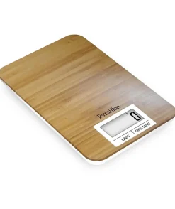 Balance de cuisine électronique - TERRAILLON - BAMBOO - Capacité 3 Kg - Plateau Bambou