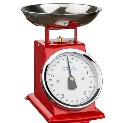 Balance de cuisine mécanique 5kg- 20g rouge Ogo 7915011