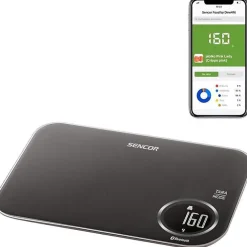 Balance de cuisine Sencor SKS 7078BK noir électronique 5 kg précision 1 g