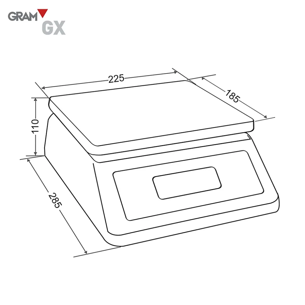 Balance de restauration 15 kg GX-15K - Gram