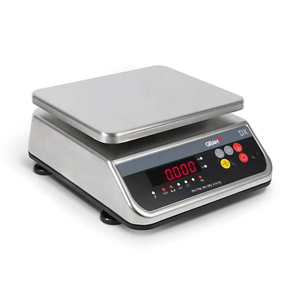 Balance Professionnelle Etanche Série DX - Gram - l23.6- L0.1- P28- h12- Acier Inoxydable