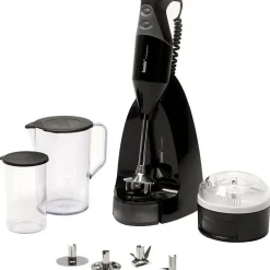 Bamix - Mixeur plongeant MX 100239 - 250 W - mini hachoir 0 2 L - récipient 1 L