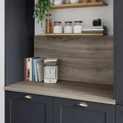 Bande de chant aspect bois grège GoodHome Kala L. 300 cm x l. 42 mm