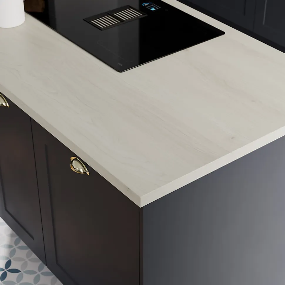 Bande de chant aspect bois pâle GoodHome Berberis L. 300 cm x l. 42 mm