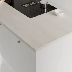 Bande de chant aspect bois blanc GoodHome Kabsa L. 300 cm x l. 42 mm