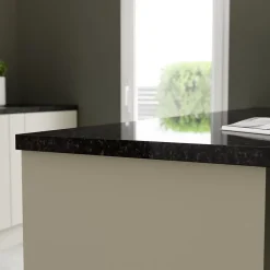 Bande de chant aspect granit noir GoodHome Kabsa L. 300 cm x l. 40 mm