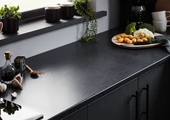 Bande de chant aspect pierre foncée L. 240 cm x l. 30 mm