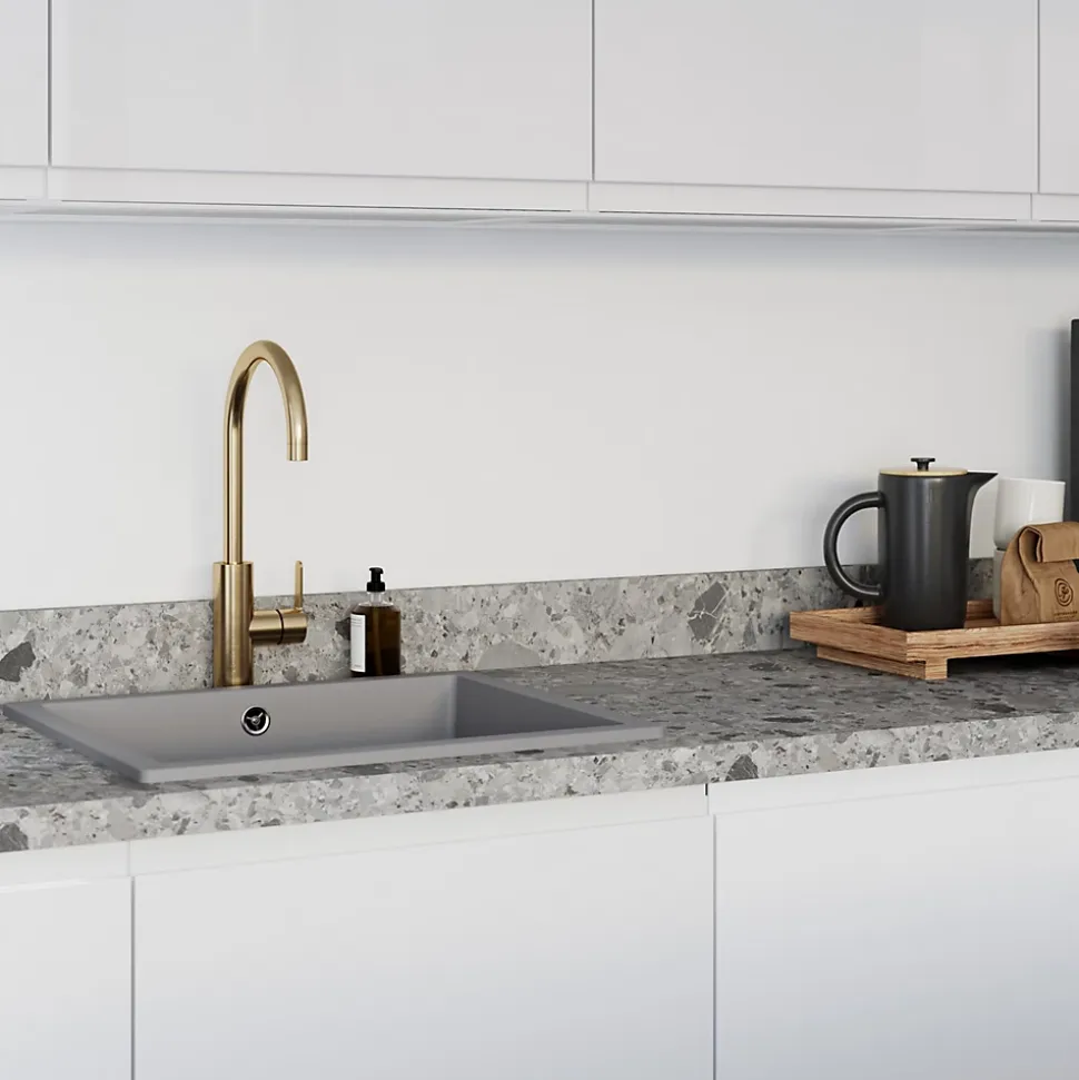 Bande de chant décor ceppo di grey GoodHome Berberis L. 300 cm x l. 42 mm