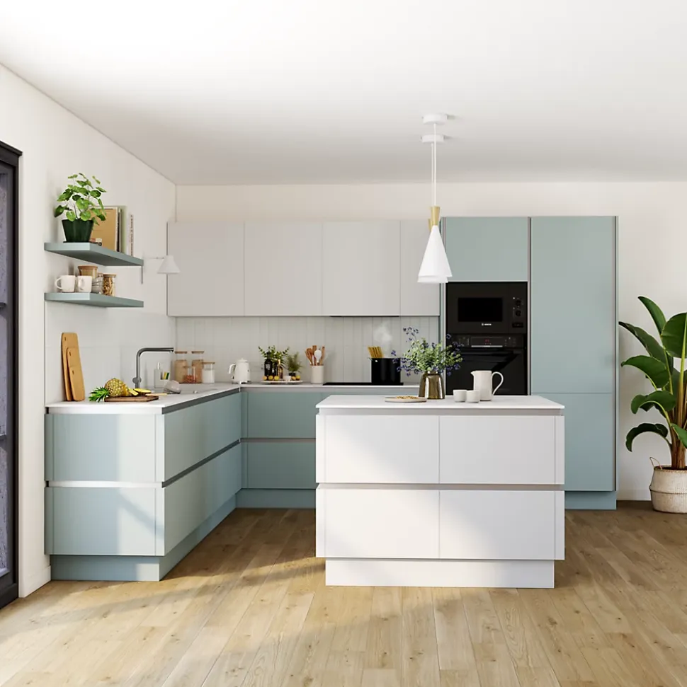 Bande de chant Palma bleu glacier mat l.10 m