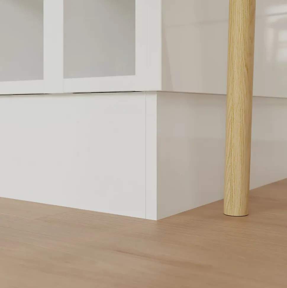 Bande de chant pour joue de finition GoodHome Stevia et Garcinia Blanc Ep. 0.6 mm x L. 10 m