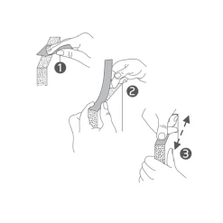 Bande de chant pré-encollée blanc lisse satiné 23mm x 50ml