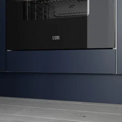 Bandeau de four Stevia bleu mat l. 59,7 cm x H. 12 cm GoodHome