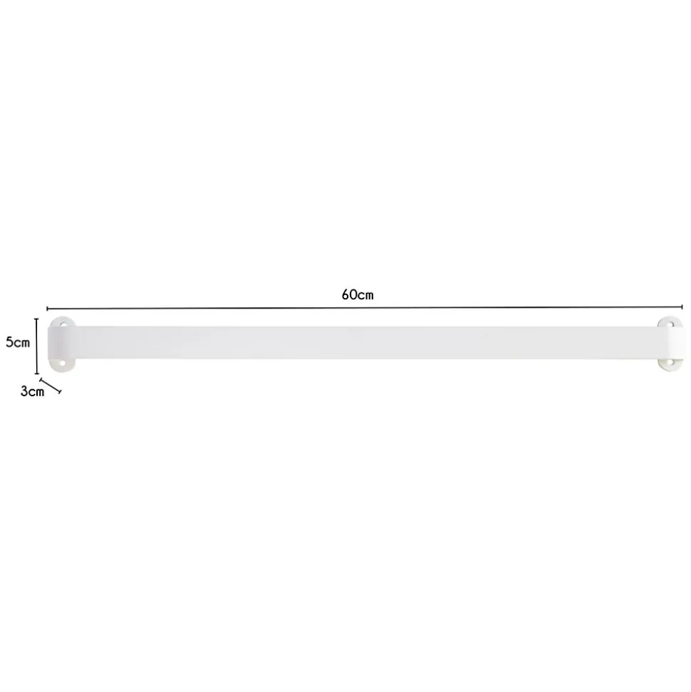 Barre murale de cuisine coloris blanc l. 60 cm