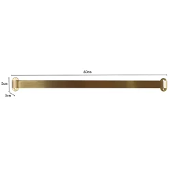 Barre murale de cuisine coloris métal doré l. 60 cm