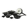 Batterie de cuisine 14 pièces Noir Royalty Line RLOS1014-BLK