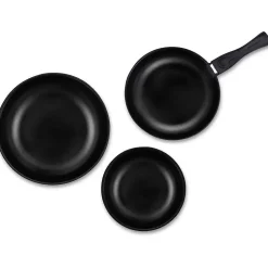 Batterie de cuisine - Tous feux dont induction - ARTHUR MARTIN - AM2991 - Aluminium revetement anti-adhésif - 10 pieces - Prune