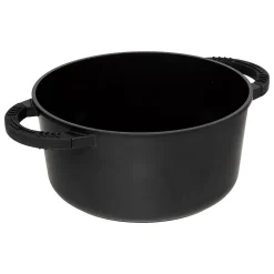 batterie de cuisine 24cm en fonte d'aluminium - Noir- 5five