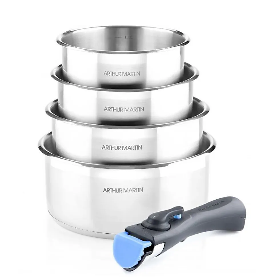 Batterie De Cuisine Inox 5 Pcs Arthur Martin 5589
