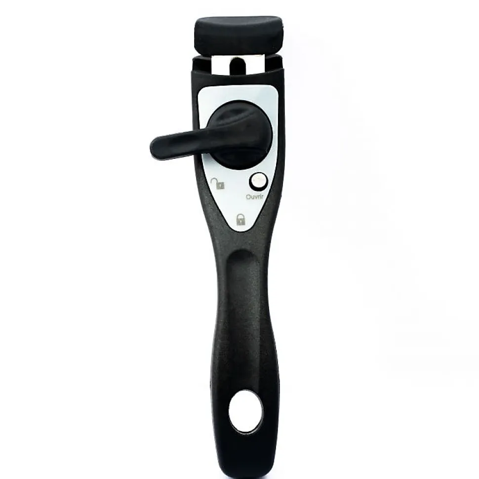 Batterie de cuisine revêtement pierre avec manche amovible 7 pièces noir Herzberg HG8053-BLK