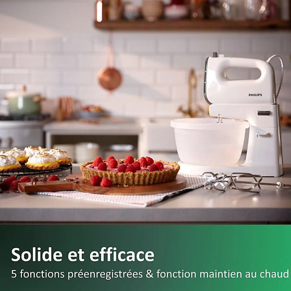 Batteur - PHILIPS - HR3745/00 - 450 W - 3 L - Blanc