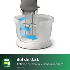 Batteur - PHILIPS - HR3745/00 - 450 W - 3 L - Blanc
