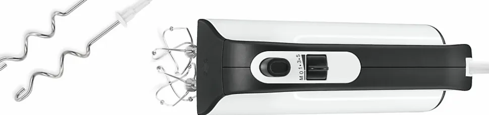 Batteur a main BOSCH MFQ4020 STYLINE - 450W - 5 vitesses + pulse - Blanc/Gris anthracite