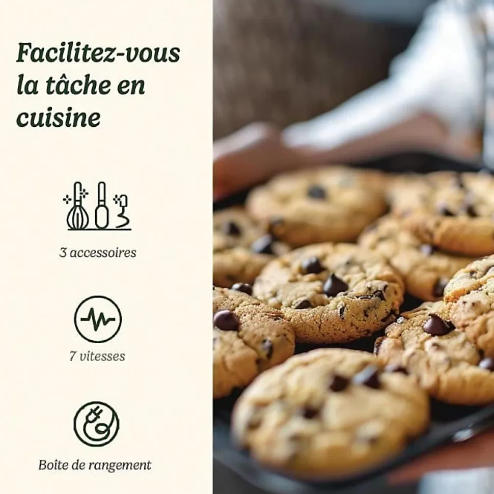 Batteur électrique Cuisinart HM7U E Power Advantage 200 W 7 vitesses blanc