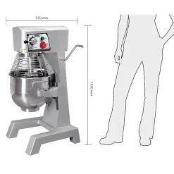 Batteur Mélangeur Professionnel 30 L - 3 Vitesses - Buffalo