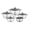 BAUMALU 341979 Batterie 9 pieces inox - Tous feux dont induction