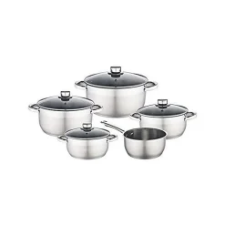 BAUMALU 341979 Batterie 9 pieces inox - Tous feux dont induction