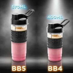 BB5 Bouteille de 570 ml Compatible avec les mini blenders Duronic BL510 et BL520 A emporter partout avec soi Duronic