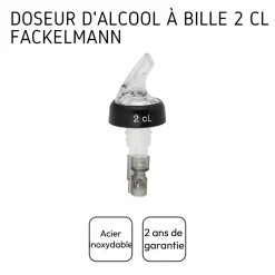 Bec verseur doseur à alcool 2 cl avec bille Fackelmann Bar Concept