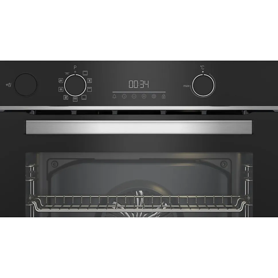 BEKO four encastrable multifonction pyrolyse noir/inox - BBIS13300XPE-1
