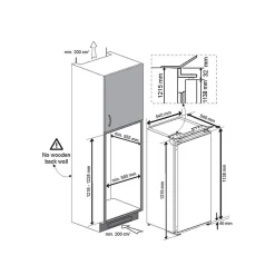 BEKO réfrigérateur 1 porte intégrable tout utile 198 litres - BLSA310M4SN