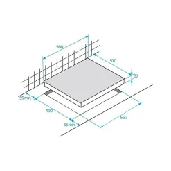 BEKO Table vitrocéramique 3 radiants HIC63402T