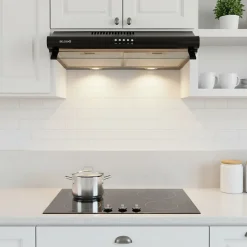 BELDEKO - Hotte Casquette / Visière 60 cm NOIR 240 m3/h - 100 Watts - Filtre inclus