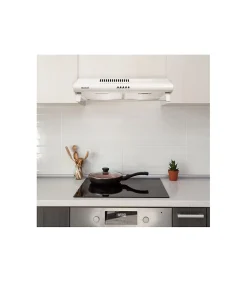 BELDEKO - Hotte Casquette / Visière 60 cm BLANC 240 m3/h 2 Filtres à charbon