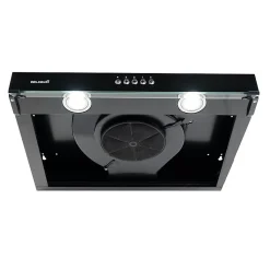 BELDEKO - Hotte Casquette / Visière RIVAGE 60 cm NOIR - 100W - 210 m3/h