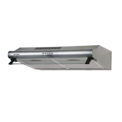 BELDEKO - Hotte Casquette / Visière 60 cm INOX 240 m3/h 2 Filtres à charbon