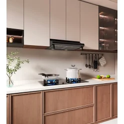 BELDEKO - Hotte Casquette / Visière 60 cm NOIR 240 m3/h 2 Filtres à charbon