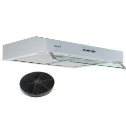 BELDEKO - Hotte Casquette / Visière RIVAGE 60 cm BLANC - 100W - 210 m3/h