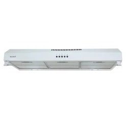BELDEKO - Hotte casquette / Visière / Rivage 90 cm - Blanche - 200W - Double moteur - 438 m3/H