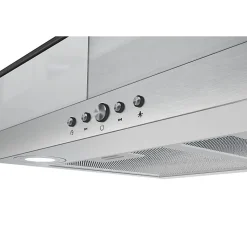 BELDEKO - HOTTE DECORATIVE MURALE 90 CM - VERRE ET INOX - 200W - Puissance d'extraction 559 m3/h