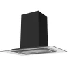 BELDEKO - Hotte îlot aspirante 90 cm NOIR - Minuteur - Débit 556 m3/h - 3 vitesses - LUDIA 90 BK
