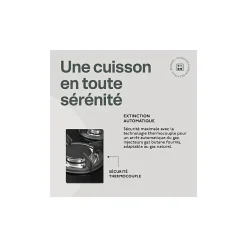 BELDEKO - Plaque de cuisson 4 ZONES - 7500W - GAZ BOUTEILLE